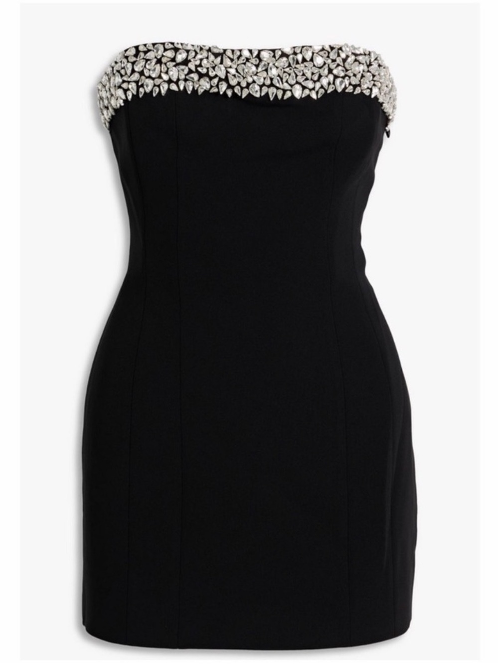 A.L.C. Strapless Black Mini Dress with Crystal Trim